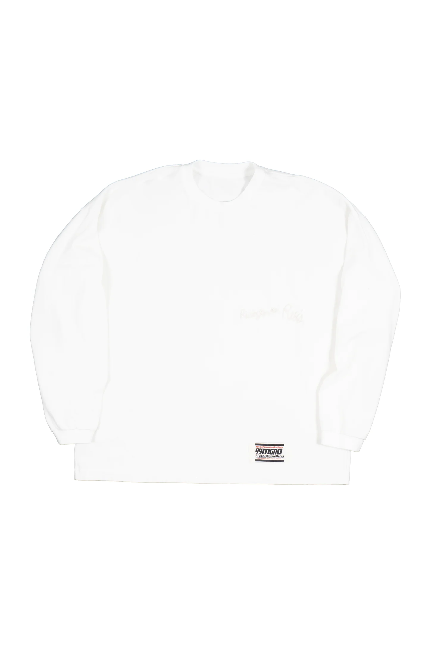 LAUNDRYBAGLSTEEWHITE-FRONTT LAUNDRY BAG LS TEE